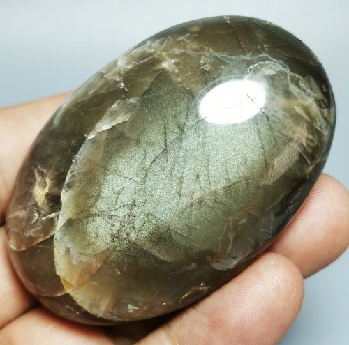 105g Rock NATURAL black moonstones CRYSTAL HEALING - Picture 4 of 9