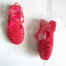 Mel dreamed by Melissa Pink Possession Jelly Fisherman Sandal Buckle Girls Sz 11