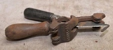 Schul-son leather cutting guide harness makers antique collectible tool vintage