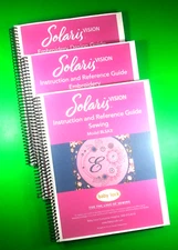Baby Lock Solaris BLSA3  - 3 Manual Set: Sewing / Embroidery / Emboidery Design