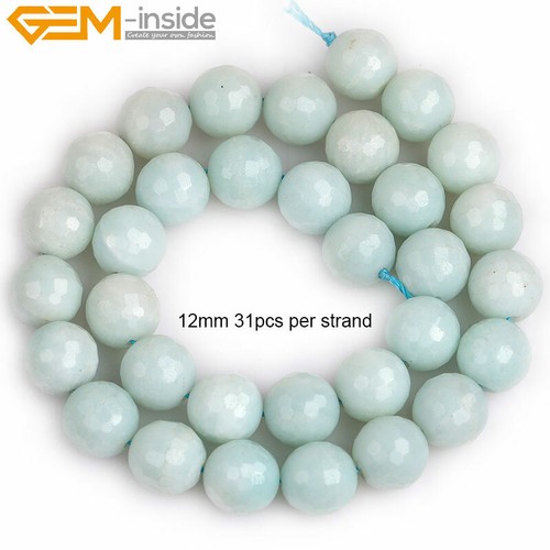 Natural Genuine Gemstone Jewelry Making Beads Wholesale 15" Round Faceted Stone - 第 81/173 張圖片