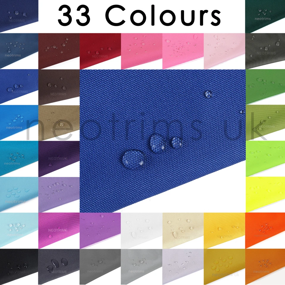 Waterproof Canvas Fabric Material 600 Denier Thick Heavy Duty Outdoor Neotrims - Image 2 of 4