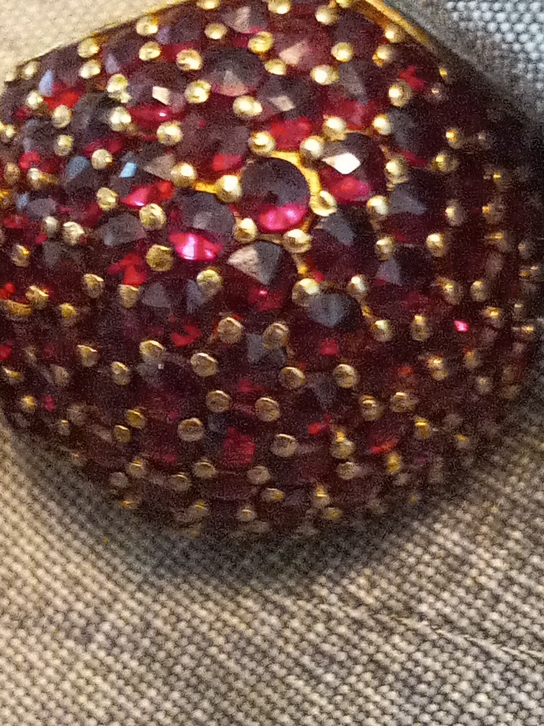 RED PAVE EARRINGS - image 6