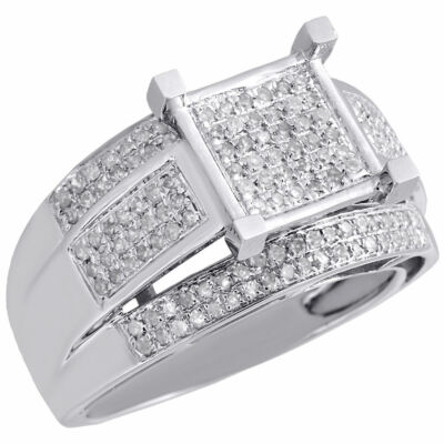 Solitaire Carré Taille Princesse Boucles D/'oreilles Noir CZ .925 Pendentif en argent sterling set