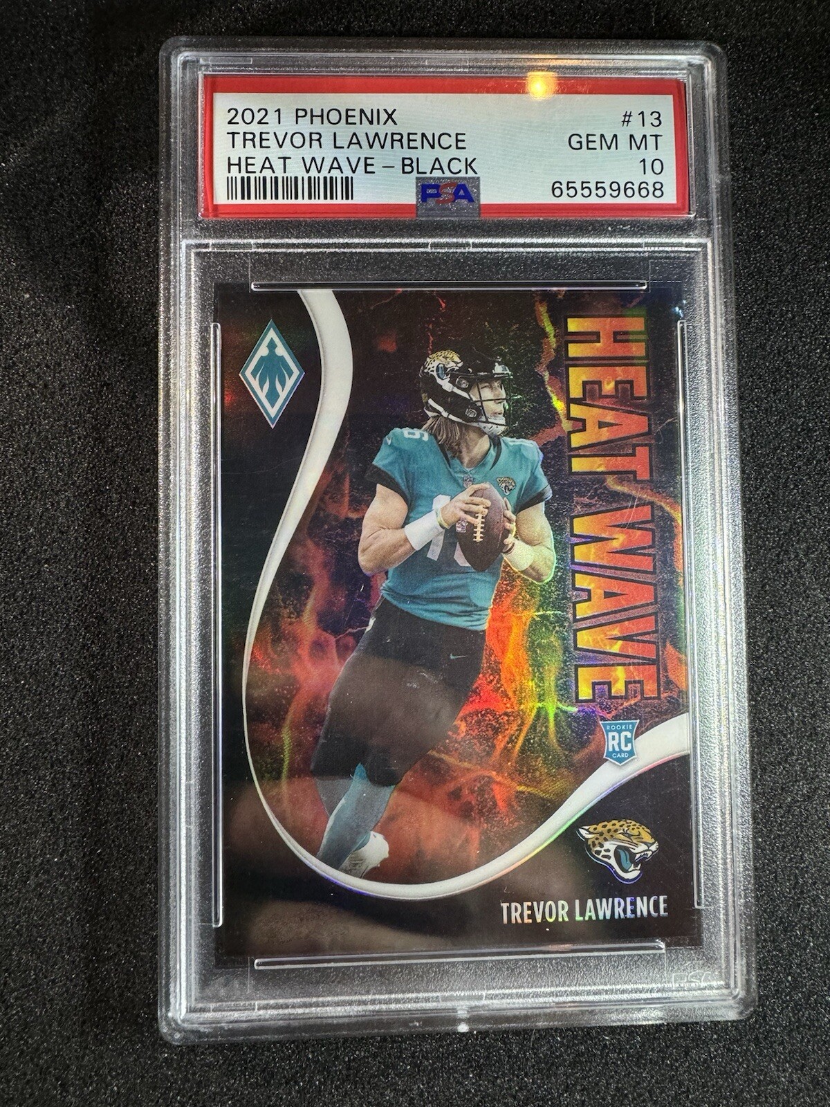 Trevor Lawrence Panini Phoenix Heat Wave #13 Black
