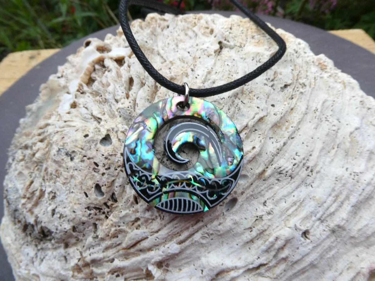 Paua Shell, Abalone and Lampwork Necklace and Earrings – Spirit Art Designs