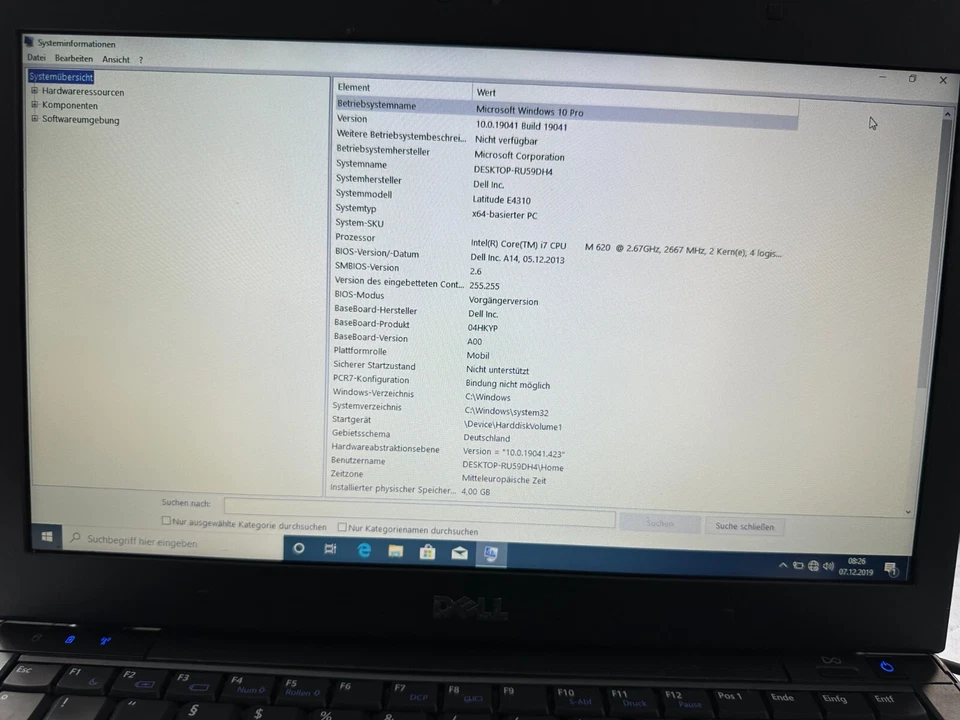 DELL Latitude E4310 - Rot - Intel i7 M620 - 4GB RAM - 500GB - Intel HD Gebraucht - Bild 2 von 4
