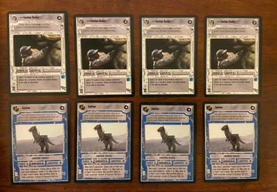 Star Wars CCG - Hoth; Tauntaun x4, Tauntaun Handler x4 - SHIPS FAST