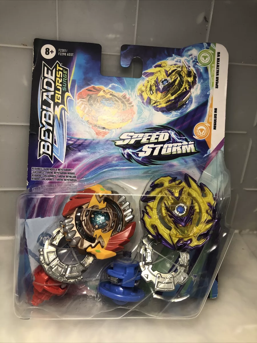 Beyblade Burst Surge Spear Valtryek V6 e Regulus R6 - Hasbro