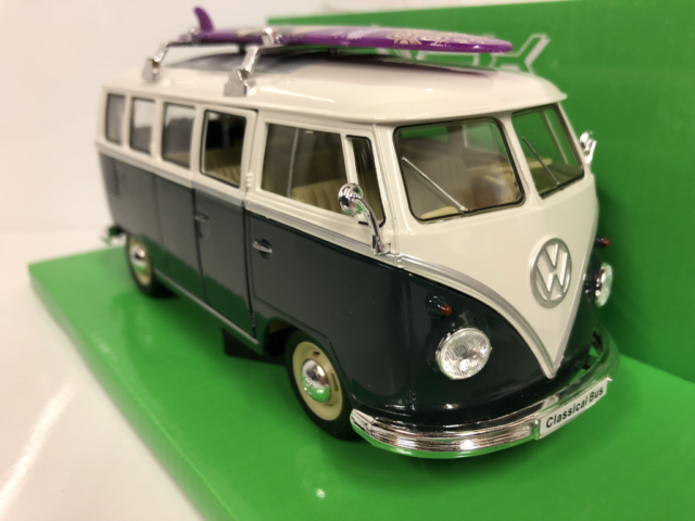 toy vw bus with surfboards