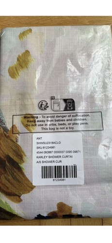 NEW Anthropologie Karley Organic Cotton Shower Curtain - Picture 4 of 4
