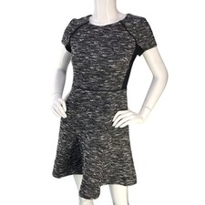 J Crew Womens Size 2 Dress Fit & Flare Tweed Space Dye Stretch Lined