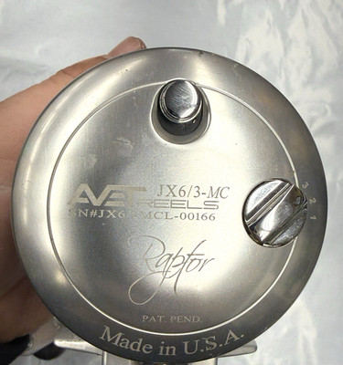 Avet JX 6/3 MC Raptor 2-Speed Lever Drag Casting Reel - Silver - FREE SHIPPING