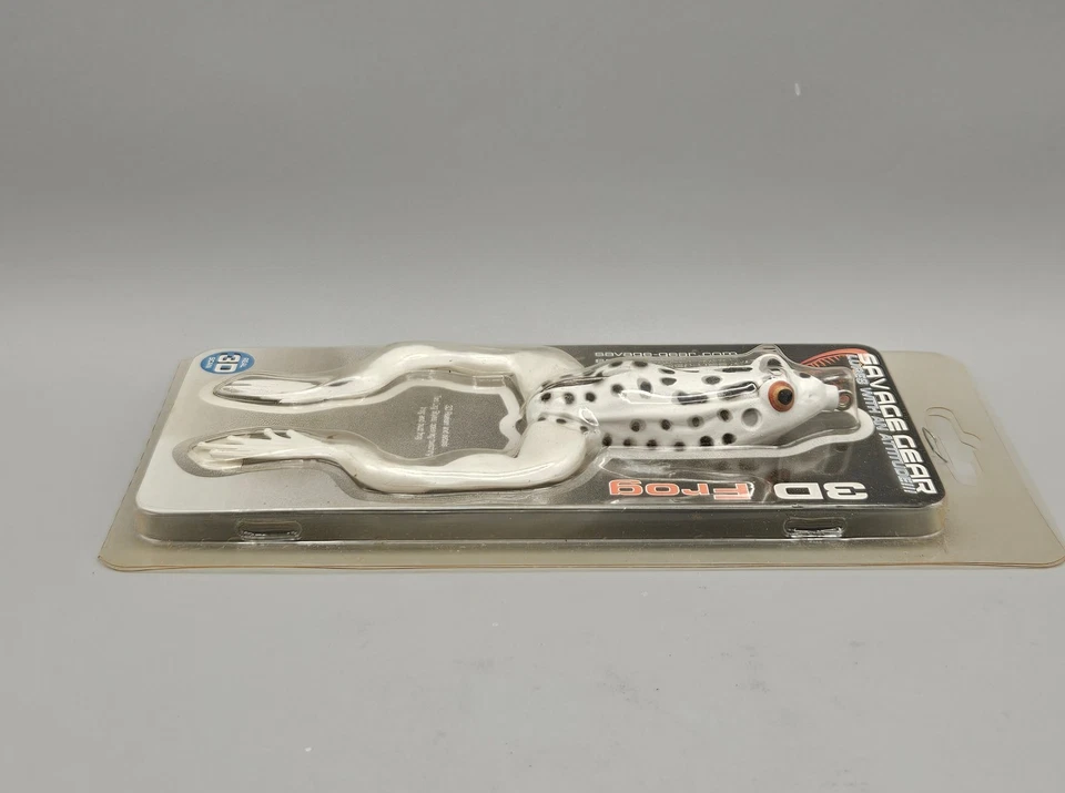 Savage Gear 3D Rana Blanco Manchas Negras FG-1L70-WLM 5 3/4" Foto 2 de 4