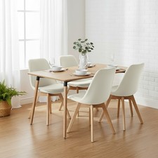 Modern Velvet Dining Chairs Set of 4/2/1 Kitchen Living Room Chair Wooden Legs