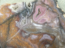 Mexico Crazy Lace Agate Slab - Lot Of 4 Consecutive Cut - 352 Grams Lapidary