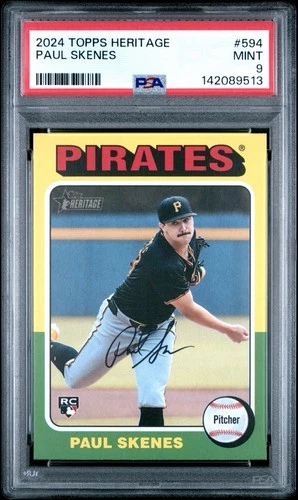 2024 Topps Heritage High Number Paul Skenes #594 PSA 9