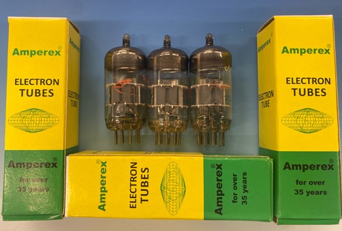 Trio Amperex Orange Globe Philips Heerlen Halo ECC88/6DJ8 Maxi-Pre = NOS M0757