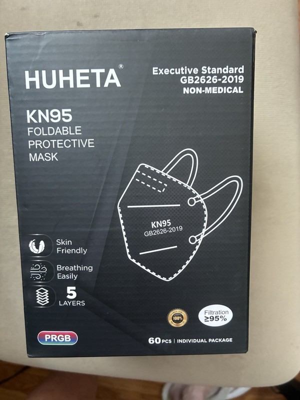 Huheta Executive Standard Gb 2626–2019 Non-Medical Kn95 Foldable Protective Mask