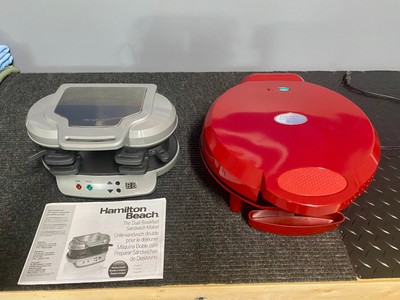 *COMBO*Hamilton Beach Dual Breakfast Sandwich Maker & Quesadilla Maker by Bella