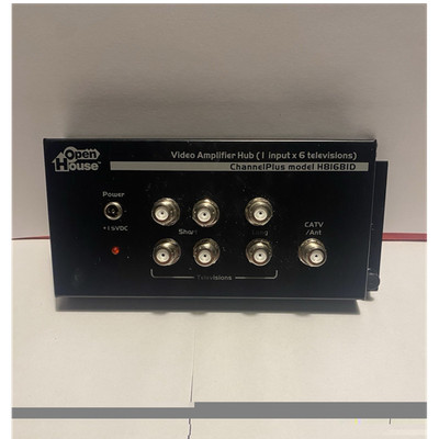 Open House ChannelPlus H816BID 1x6 Bi-Directional CATV Video Amplifier Hub