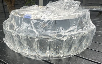 Ambilight Kristall LED Deckenleuchte Unterputz - moderner Chromring