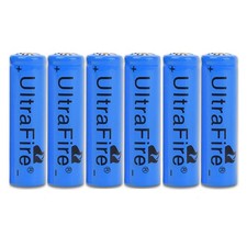6 PCS Batter.y 3.7V Rechargeable Batter.y 18mm 65mm Batter.y USA FAST SHIP