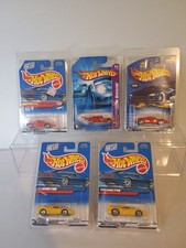 Hot Wheels Ferrari Lot Of 5 Vintage 1990s 2000s F50 F355 Mint Carded Prot Cases