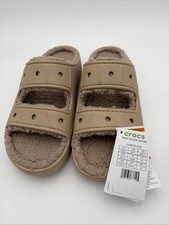 Crocs Baya Cozzzy Sandal Fleece-Lined Comfort Slippers Size US M9/W11