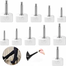 10Pairs High Heel Tips Replacement Kit U Shaped Heel Caps Cover Replacement S...