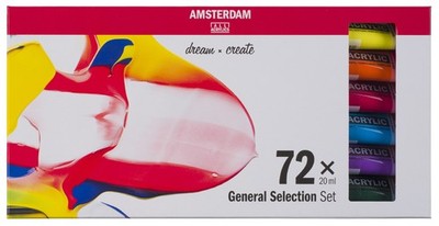 ROYAL TALENS Acrylfarbe AMSTERDAM General Selection 72 x 20 ml