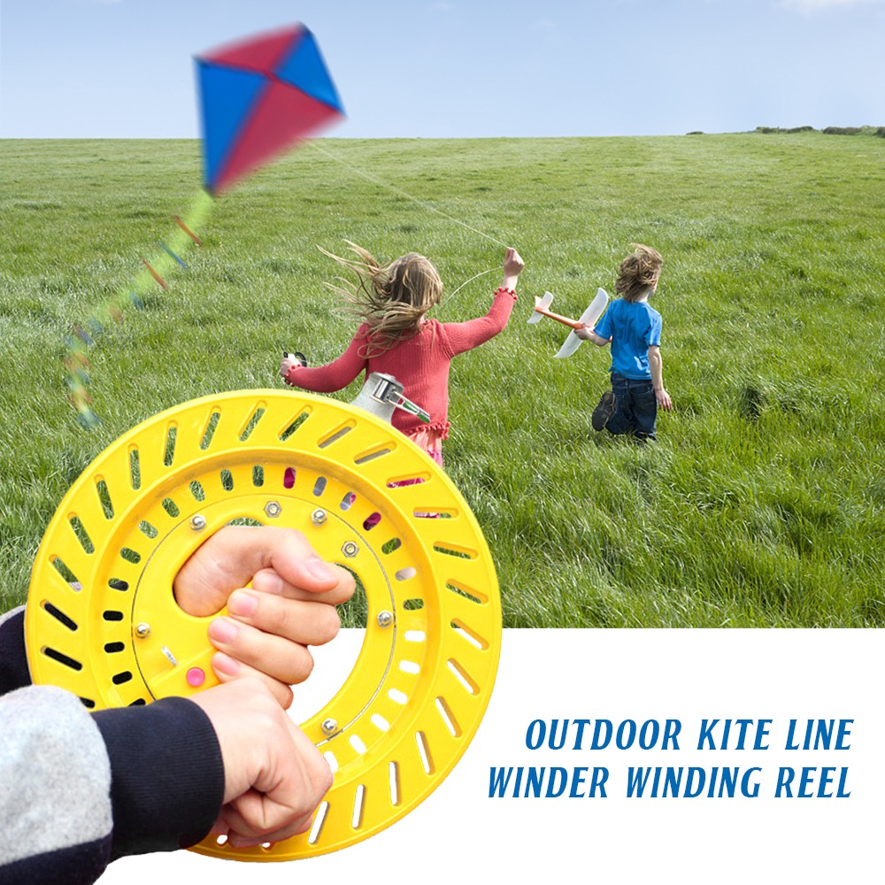 Outdoor Kite Line Winder Winding Reel Grip Wheel With Flying Line String Kite Fl