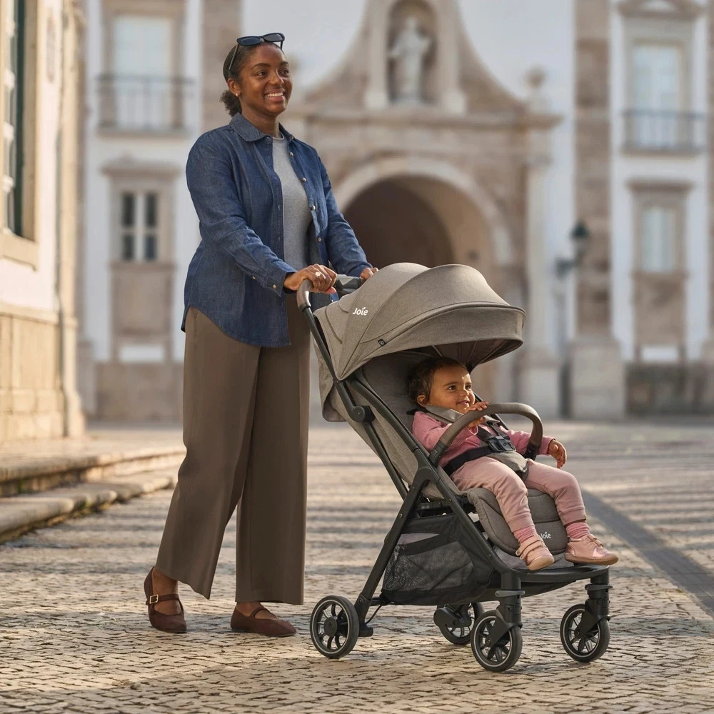 Joie Elin Compact Stroller Lightweight Pushchair Easy Fold - Maple