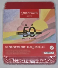 CaranD'Ache Neocolor II Aquarelle 50 years Specal Edition 10pc Set 