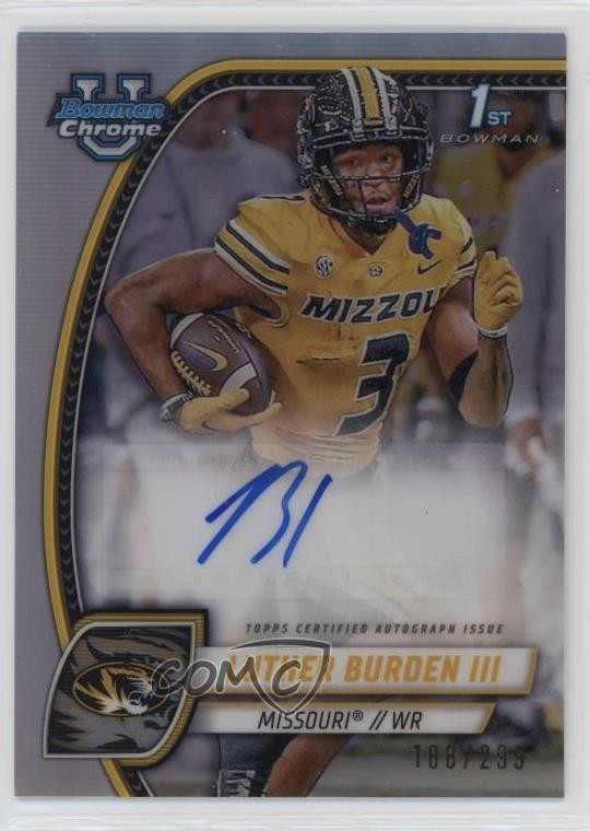 2024 Bowman U Chrome Prospect Refractor /299 Luther Burden III #PA-LBU Auto 10lj