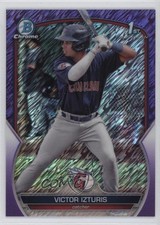 2023 Bowman Chrome Prospects Purple Shimmer Refractor /250 Victor Izturis 0o6v
