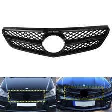 Kühlergrill Schwarz Grill OHNE Emblem für Mercedes C Coupe C204 2011/06-2014/12