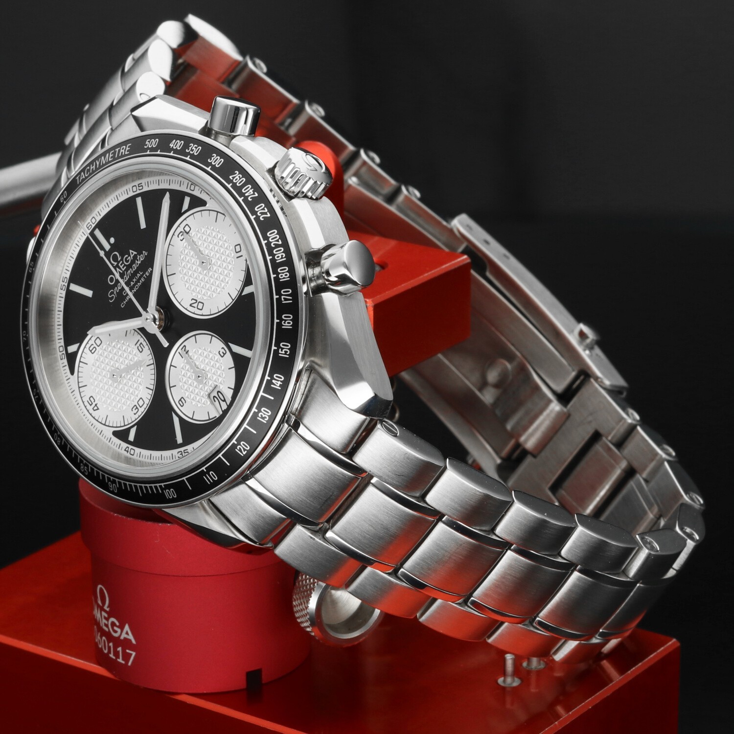 Omega Speedmaster Racing 326.30.40.50.01.002 Reverse Panda 40mm Full Set image 2