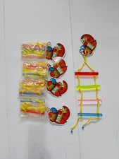 5no Acrylic Bird Ladders Durable Encourages Exercise Relieves Boredom With Bells