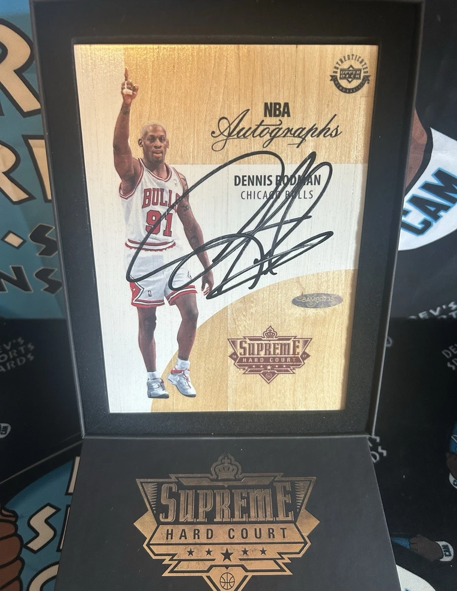 Upper Deck Dennis Rodman Basketball Autographed Sports Trading