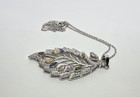 NOVICA Multi-Gemstone (925 Sterling Silver) Leaf Pendant Necklace — photo 6