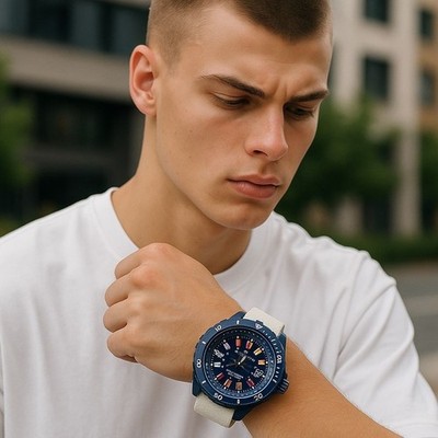 NAUTICA YACHTING クォーツ 腕時計 本体 🔥NAUTICA YACHTING 44MM,100M,W.R WITH DEEP WATER INDICATOR, MEN'S