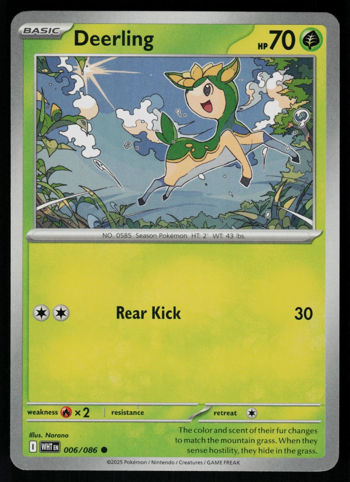 Deerling 006/086 Common - Pokemon White Flare