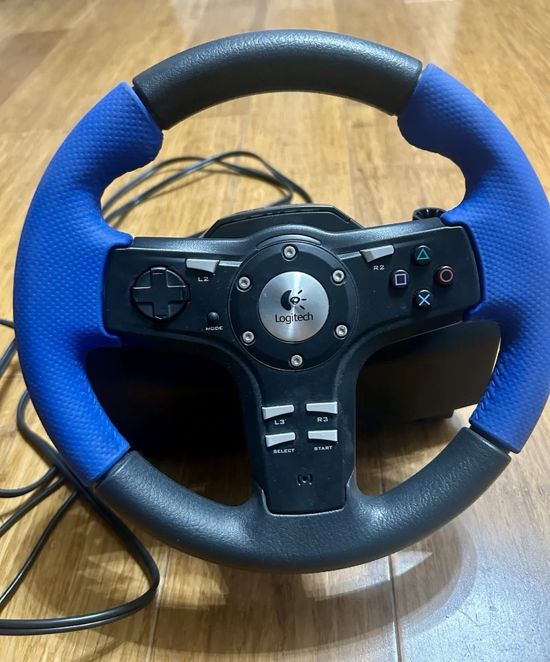 Logitech Driving Force EX - Lenkrad/ NUR Basis - für PS2/ PS3 - Bild 2 von 4