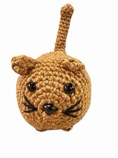 New Handmade Crochet Plushie Cat Kitten brown orange