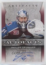 2021-22 Upper Deck Artifacts Auto Facts Philipp Grubauer #AF-PG Auto 1q2