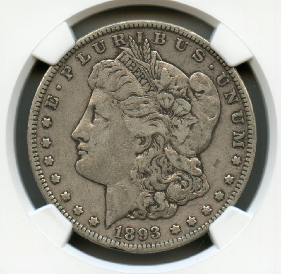 1893 Morgan Silver Dollar NGC VF 20 - Image 3 of 4