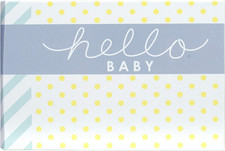 International Designs Hello Baby Photo Album, 40-4X6, White