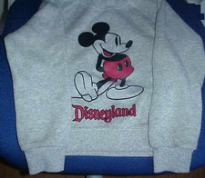 Disneyland Mickey Mouse Gray Crewneck Sweatshirt Kids Youth Unisex Size 5/6