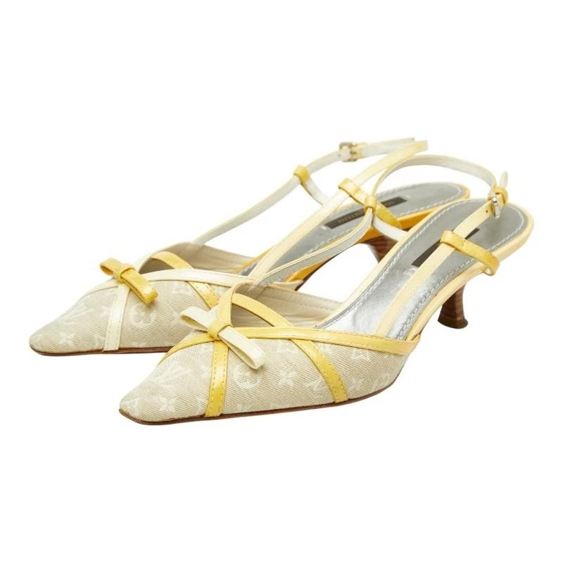 ヴィトン パンプス イエロー 361/2 Louis Vuitton Yellow Shoes for